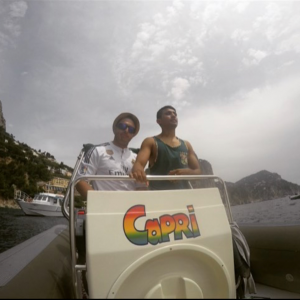 Ashish and Army Sgt. Mario Da Silva exploring Capri while stationed in Italy.
