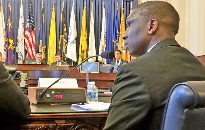 Bernard Bergan testifying for the House of Veterans Affairs Committee