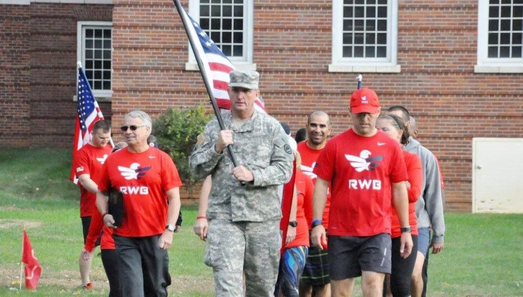 Dan Fain, an Army National Guardsman and a security and identity architect for the Department of Defense at Microsoft, participated in the Old Glory Relay — just one example of how he works to forge connections with former service members.