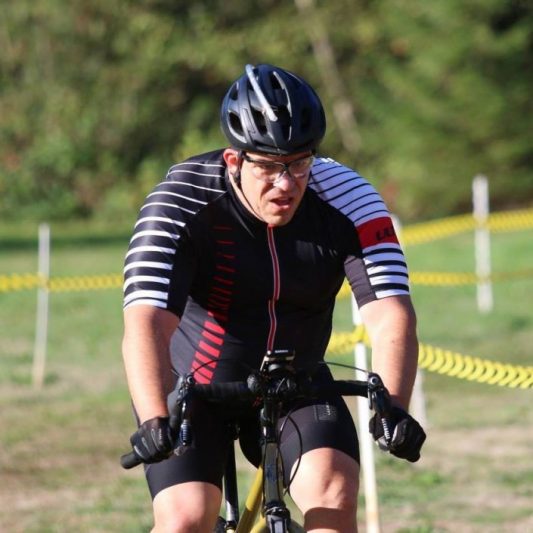 Photo of Robert Beare cycling
